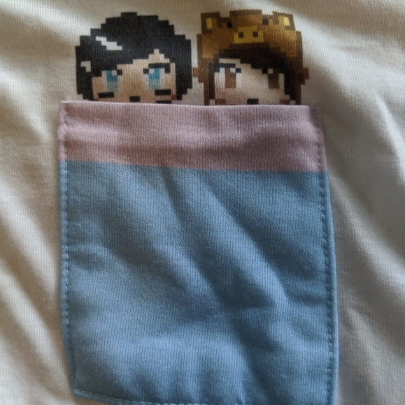 Dan & Phil pixel pocket tee - Picture 2 of 3